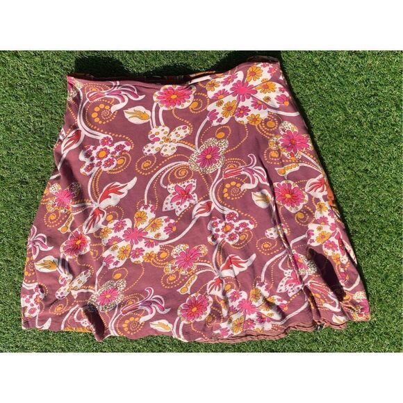 ANTHROPOLOGIE INNER CHILD Hippy Festival floral BOHO A-LINE hippie SKIRT sz 2 - Picture 6 of 7